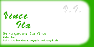 vince ila business card